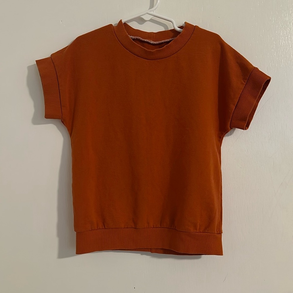 Like new- burnt orange kids top